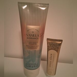 Bath & Body Works Vanilla Romance Body Cream + Honey Fragrance Handcream